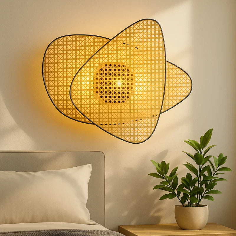 Abat Jour Lampe de Chevet Osier