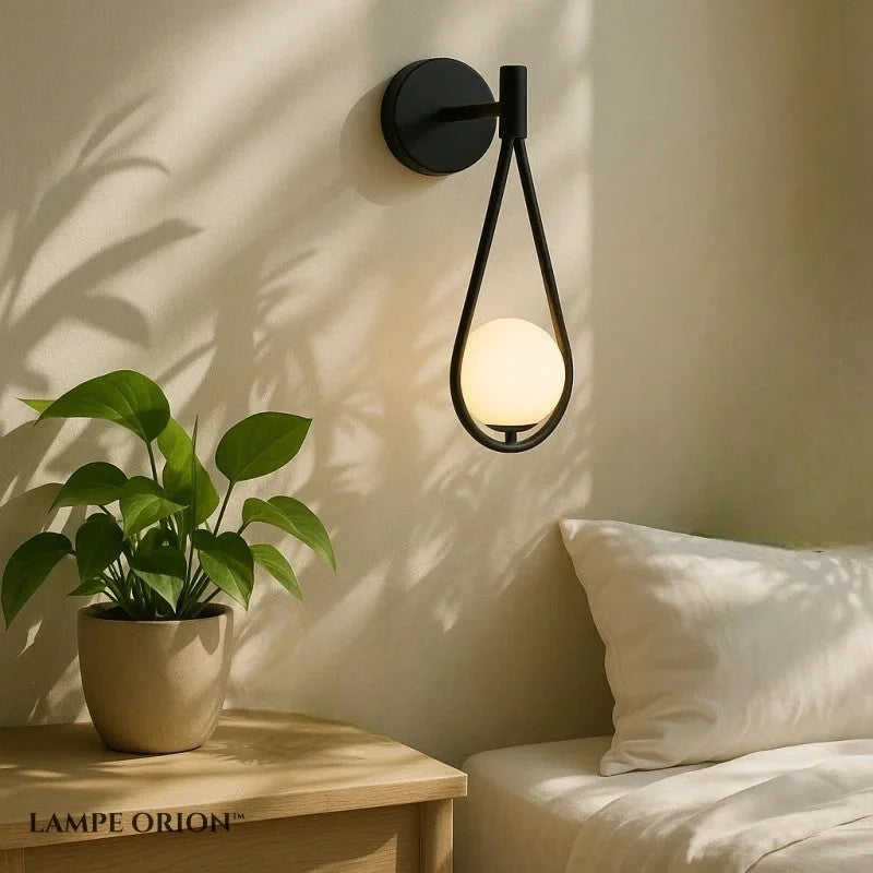 Lampe de Chevet Applique Murale Noire