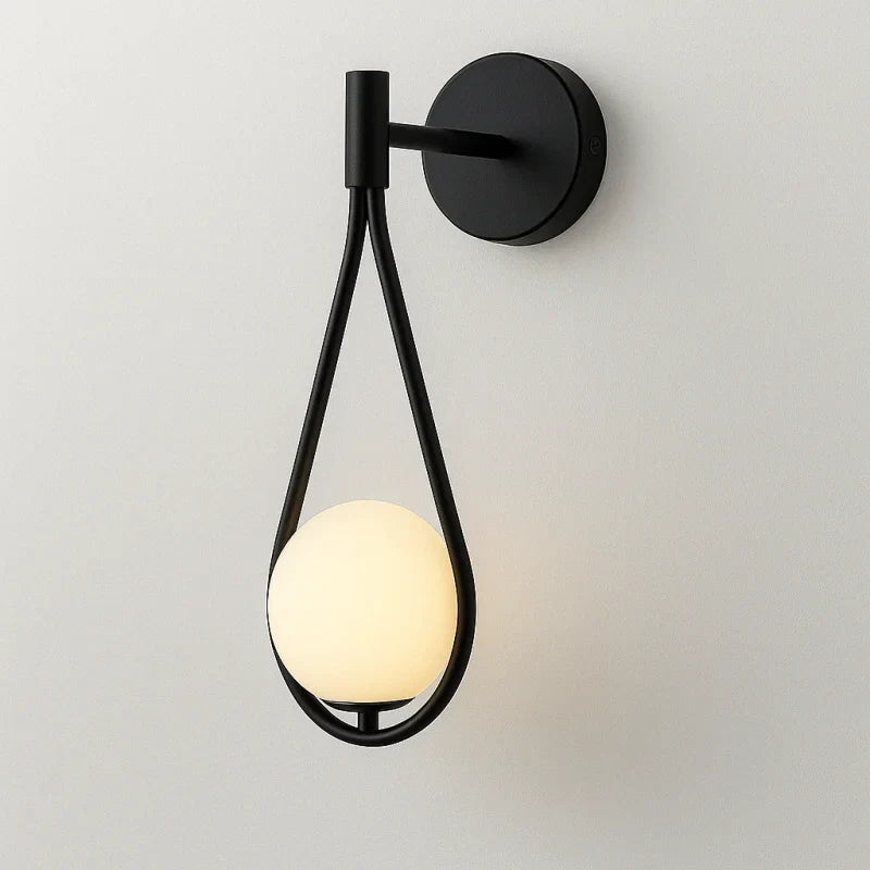 Lampe de Chevet Applique Murale Noire