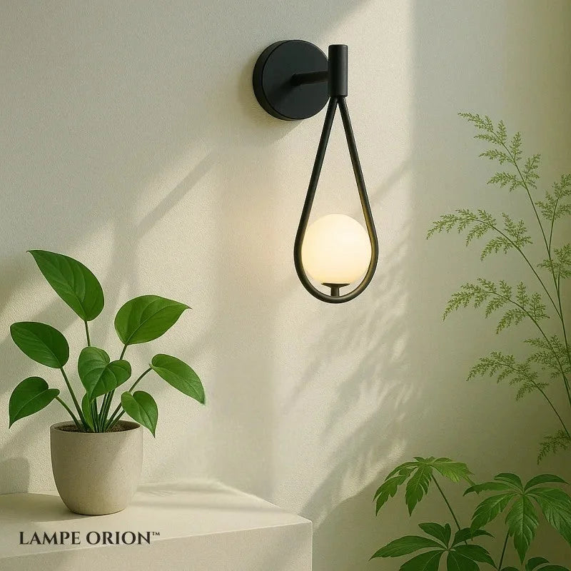 Lampe de Chevet Applique Murale Noire