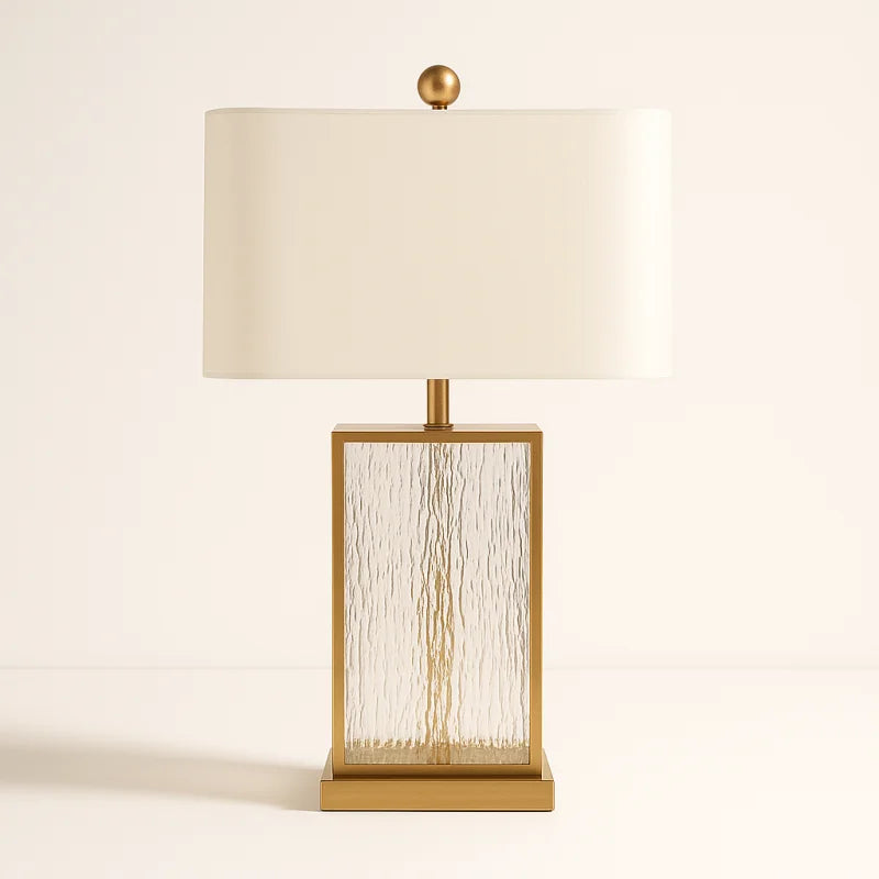 Lampe de Chevet avec Pied en Verre