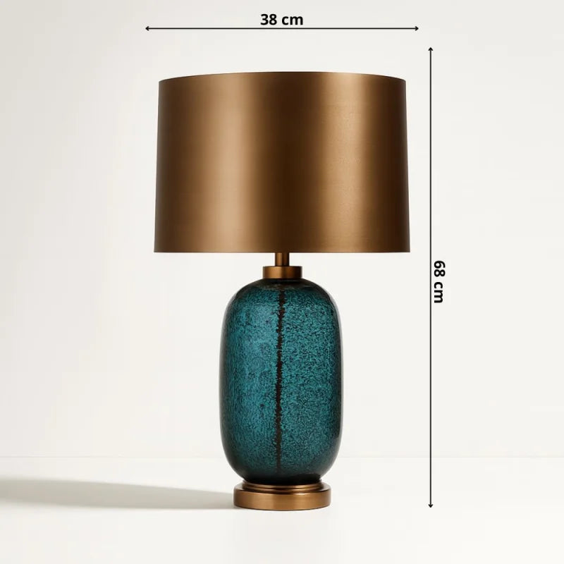 Lampe de Chevet Bleu Pétrole