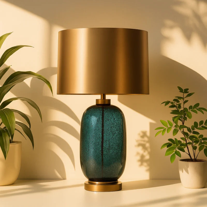 Lampe de Chevet Bleu Pétrole