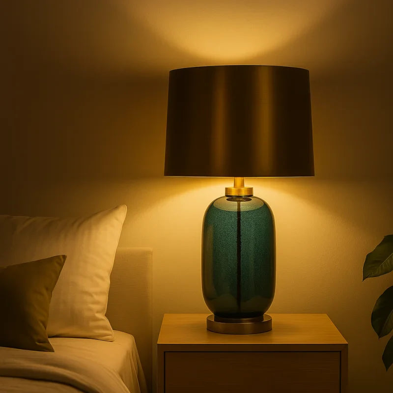 Lampe de Chevet Bleu Pétrole