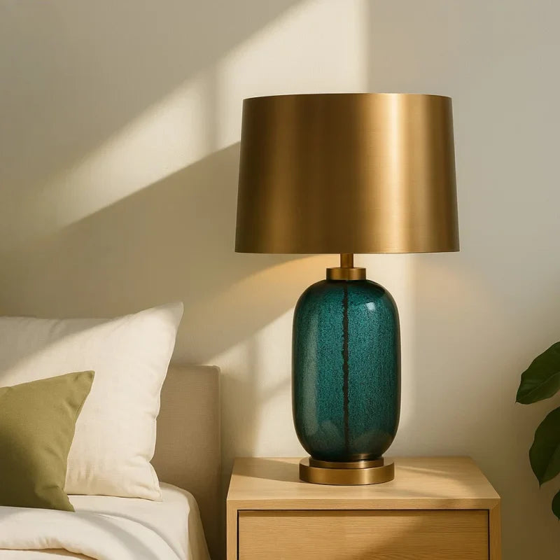 Lampe de Chevet Bleu Pétrole