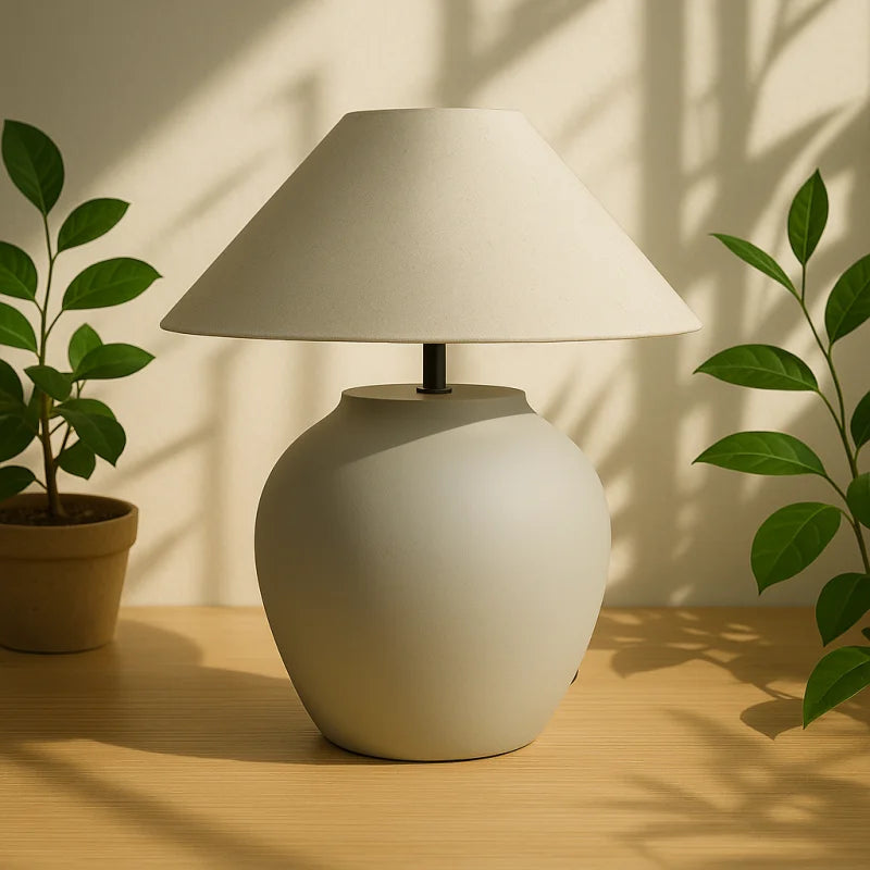Lampe de Chevet Céramique Blanche