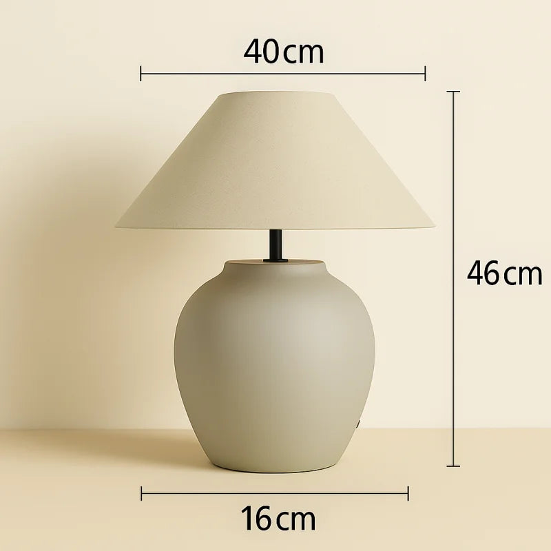 Lampe de Chevet Céramique Blanche