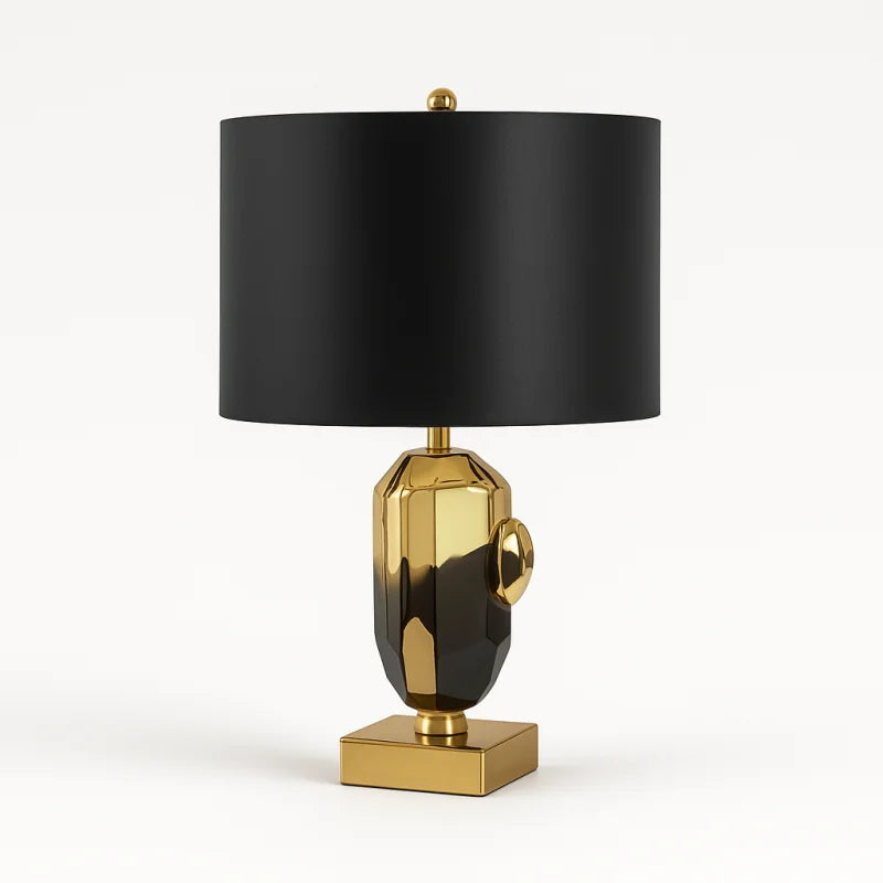 Lampe de Chevet Noir et Doré