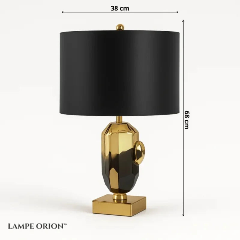 Lampe de Chevet Noir et Doré