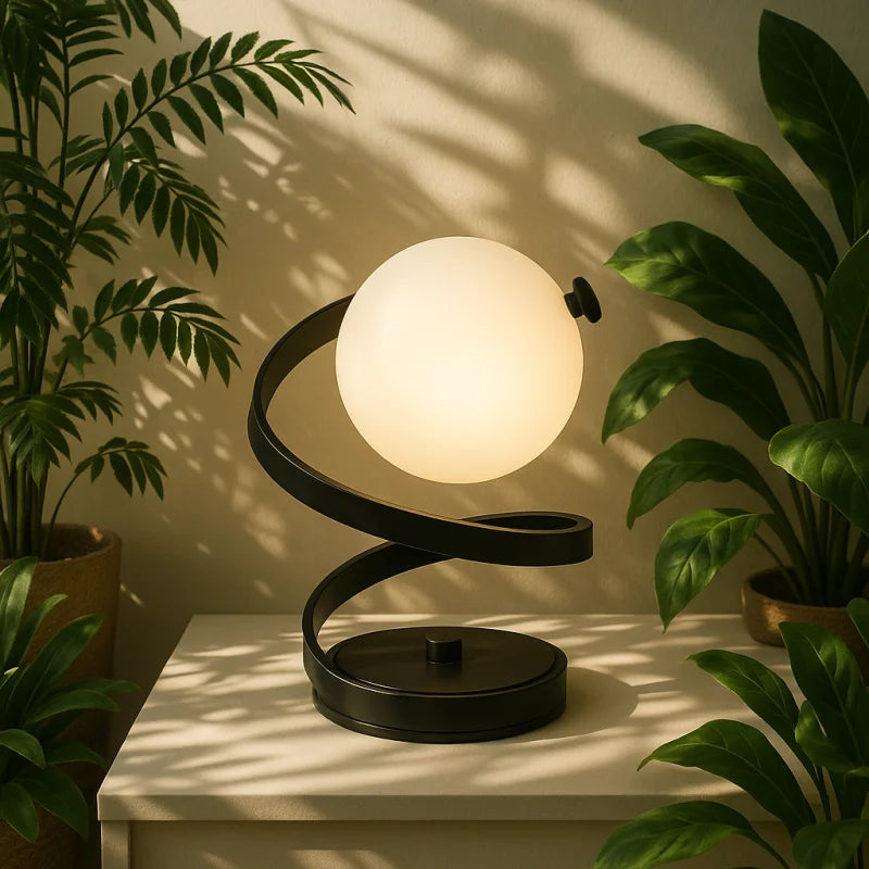 Lampe de Chevet pour Chambre à Coucher Design Noire