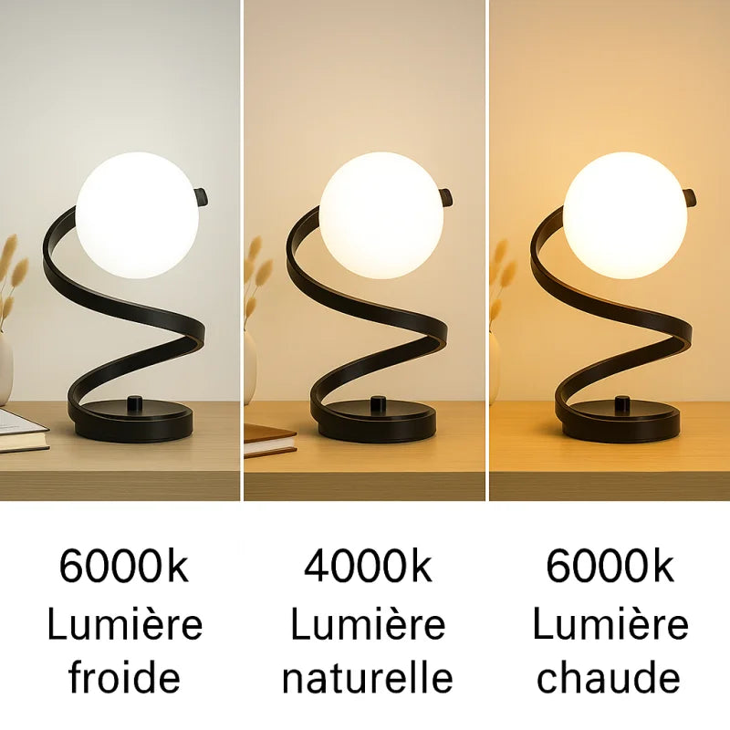 Lampe de Chevet pour Chambre à Coucher Design Noire