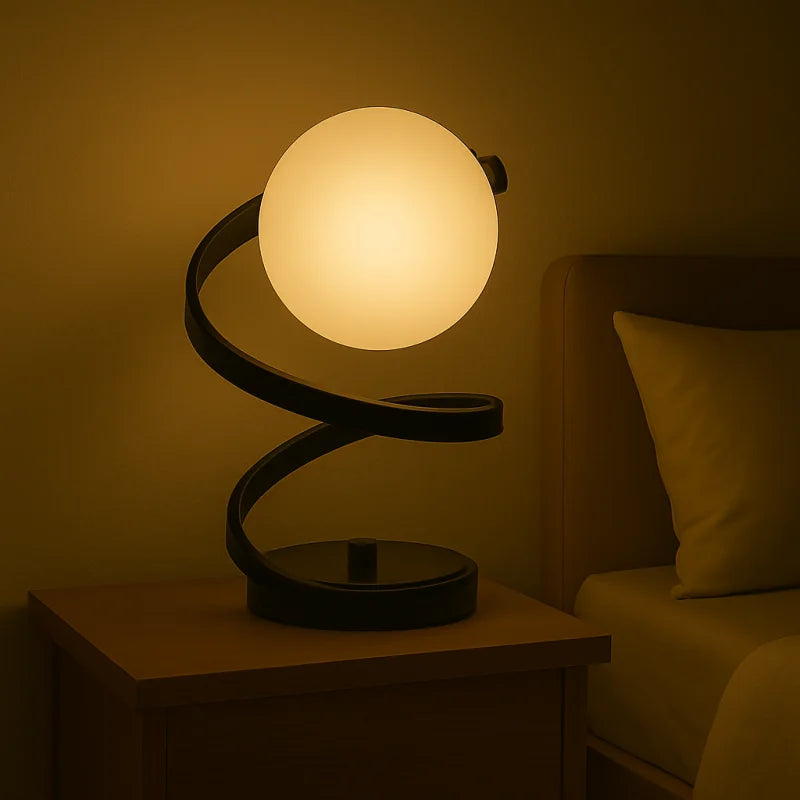 Lampe de Chevet pour Chambre à Coucher Design Noire