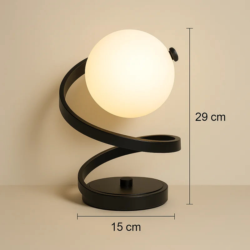 Lampe de Chevet pour Chambre à Coucher Design Noire