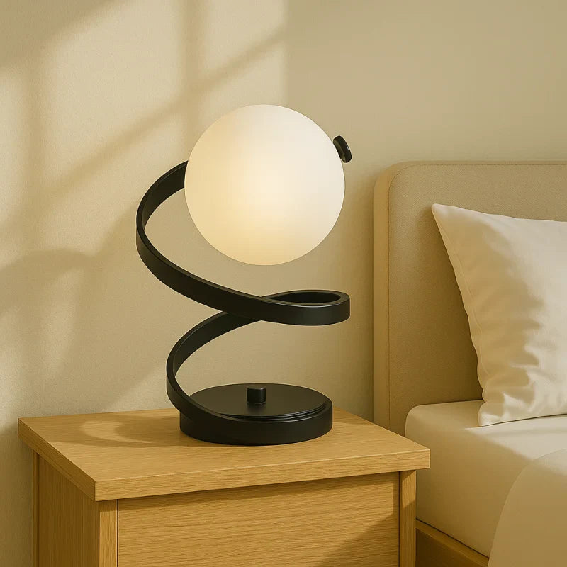 Lampe de Chevet pour Chambre à Coucher Design Noire