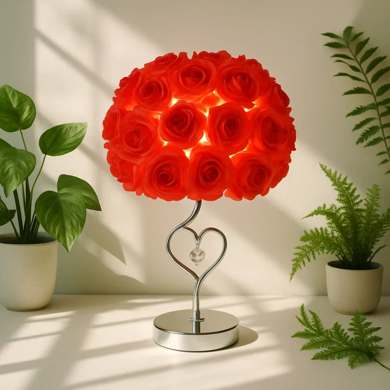 Lampe de Chevet Romantique Rose