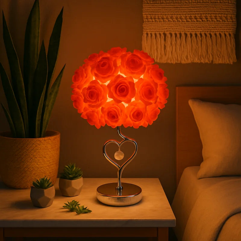 Lampe de Chevet Romantique Rose