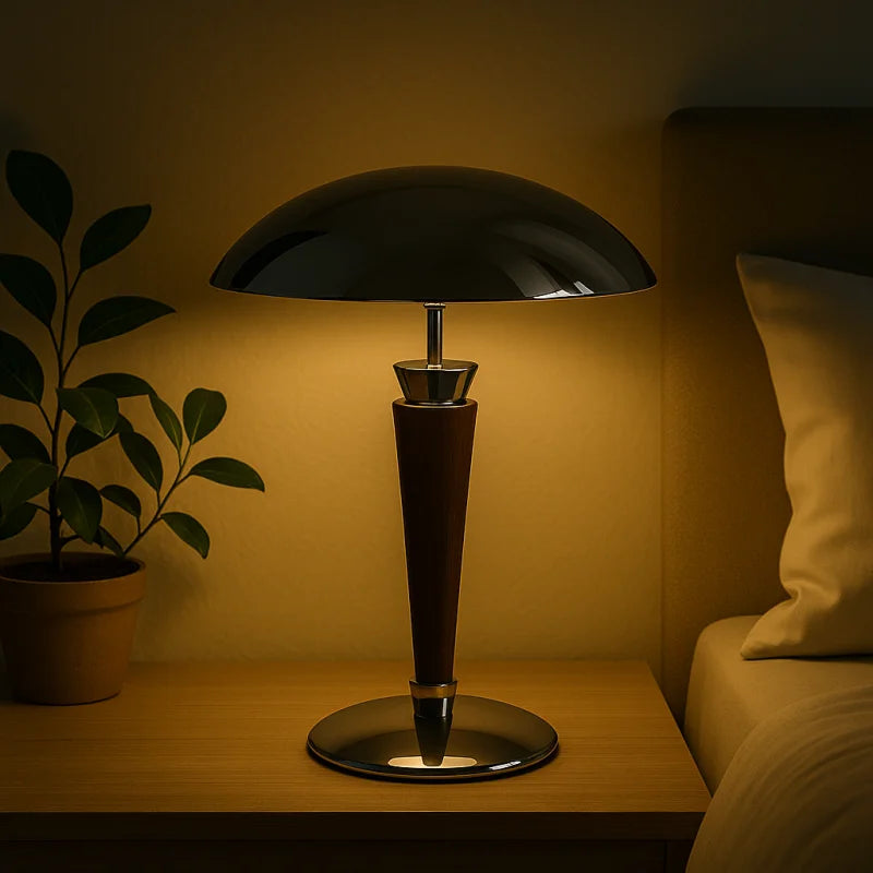 Lampe de Chevet Style Industriel - Blanc Chaud - Lampe de Chevet